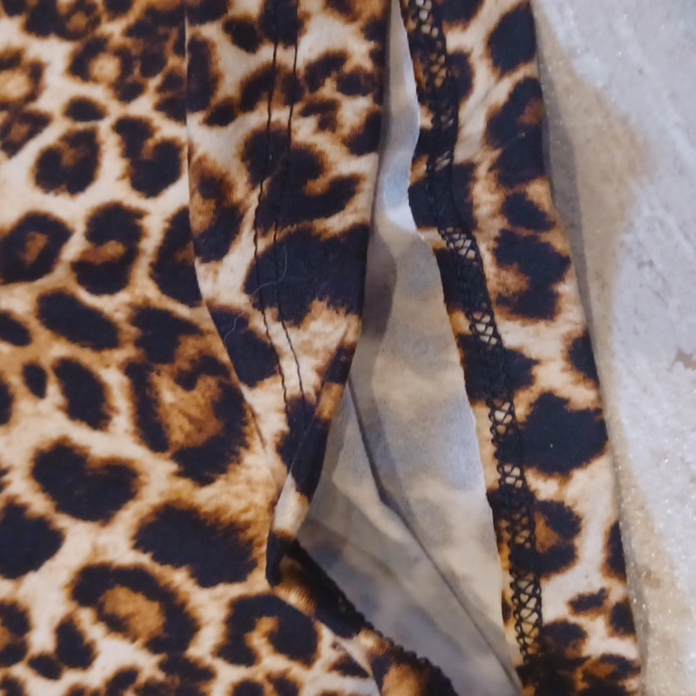 New Altar'd State Animal Print Stretchy Skirt - Picture 2 of 6